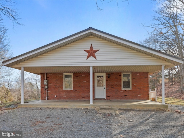 view of front of home