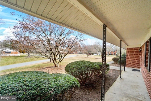 view of patio / terrace featuring a porch