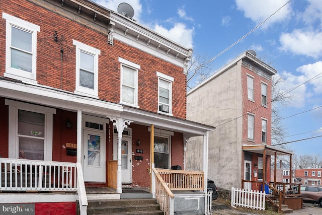 multi unit property with covered porch