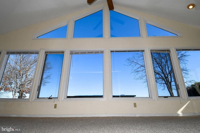 interior space featuring carpet floors