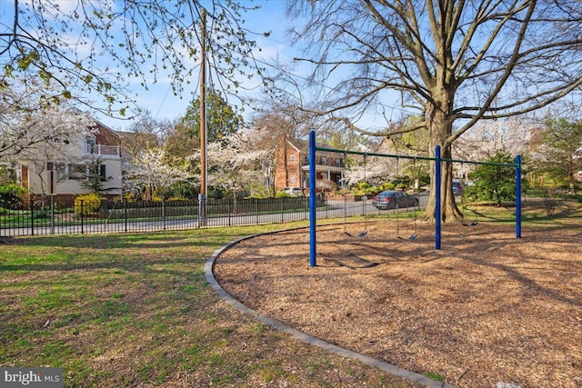 view of jungle gym