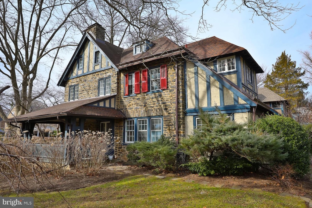 view of rear view of property