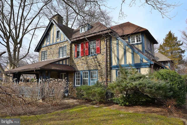 view of rear view of property