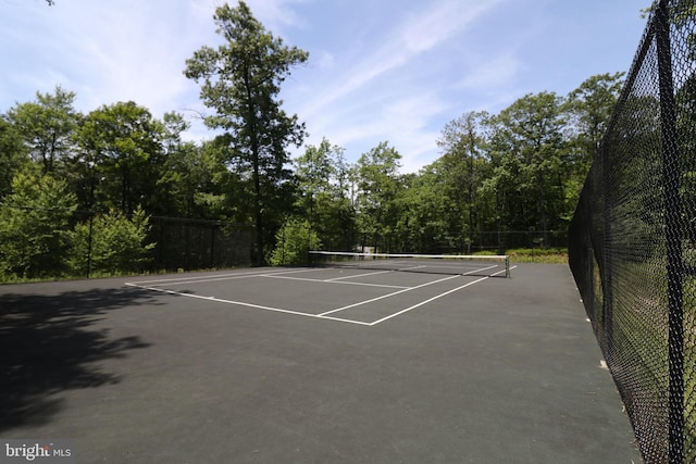 view of sport court