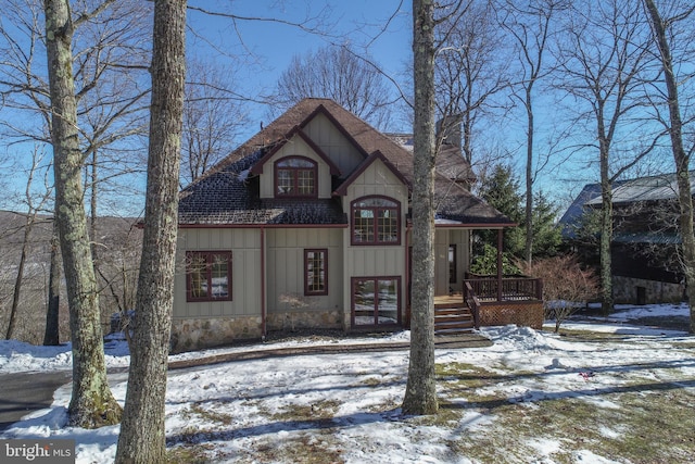 view of front of property with french doors