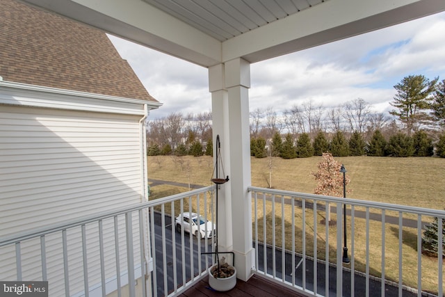 view of balcony