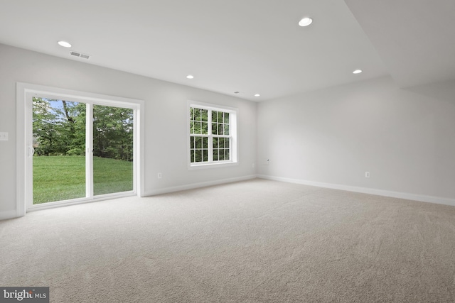 14496 Aurora Dr, Woodbridge, VA 22193 - spare room featuring recessed lighting, light carpet, and baseboards