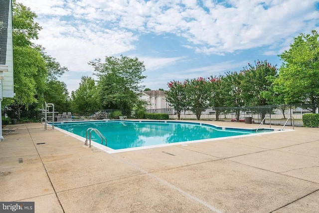 view of pool with a patio area