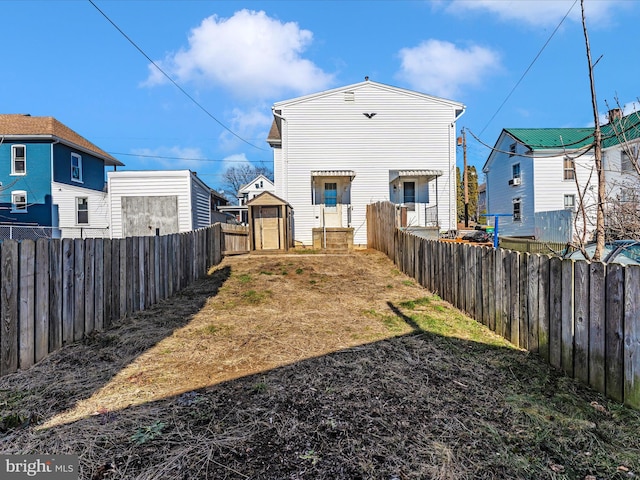 view of back of property