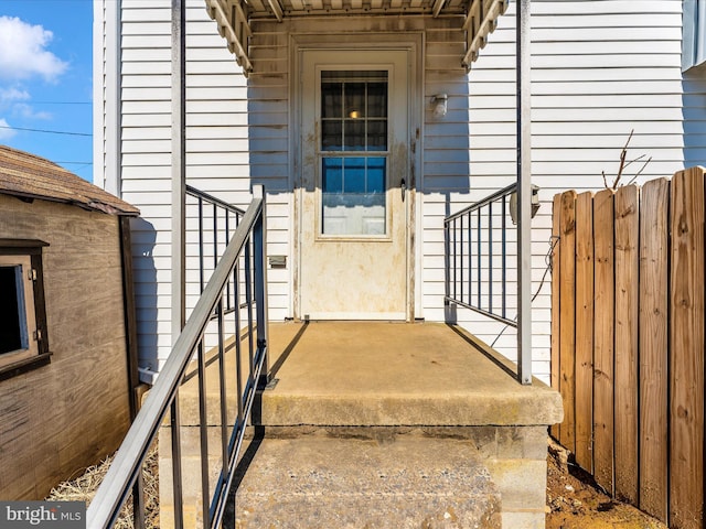 view of entrance to property