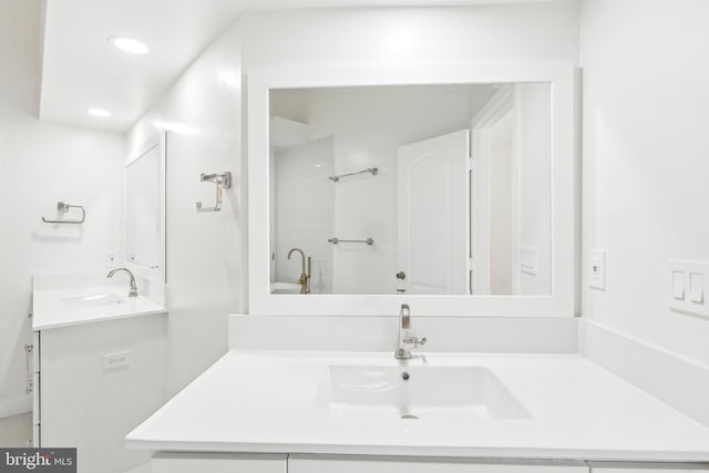 bathroom with vanity