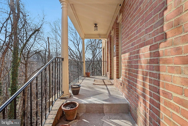 view of balcony