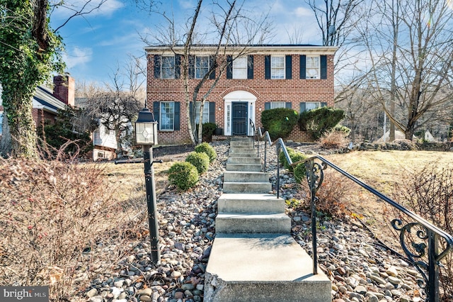 view of colonial inspired home