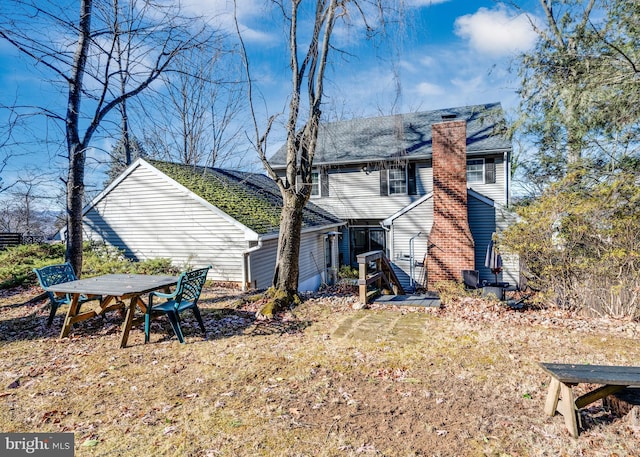 view of back of property