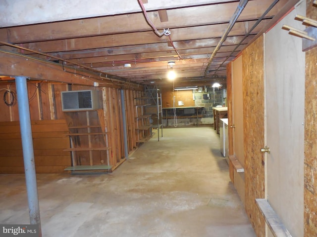 view of basement