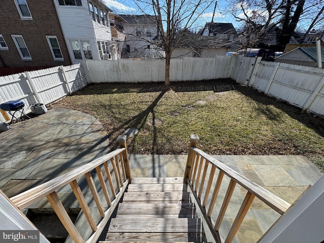 view of yard with a patio