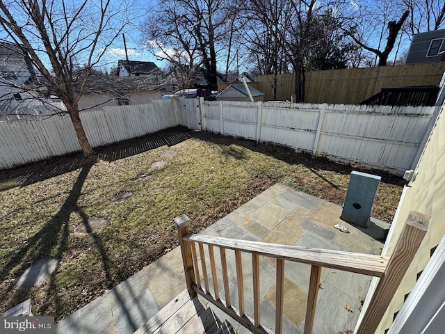 view of yard featuring a patio