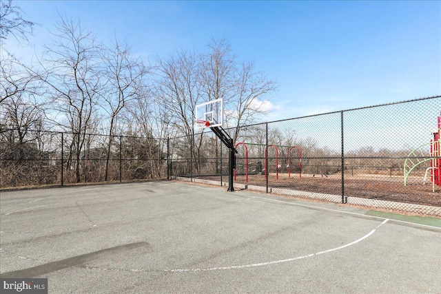 view of sport court