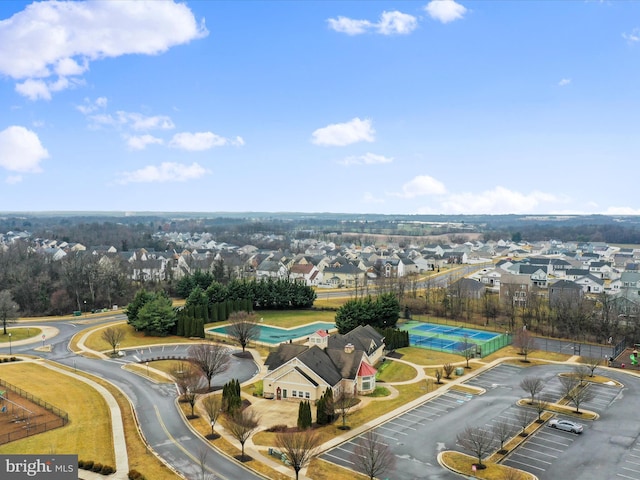 birds eye view of property