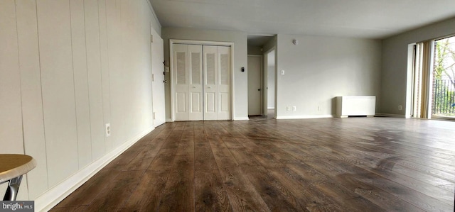 6011 Emerson St Unit 307, Bladensburg, MD 20710 - empty room with dark hardwood / wood-style flooring