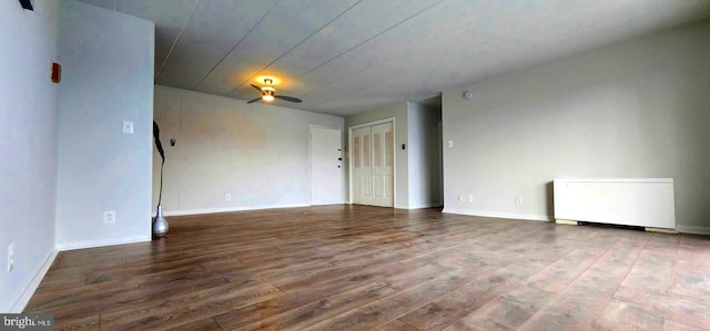 6011 Emerson St Unit 307, Bladensburg, MD 20710 - spare room with wood-type flooring and ceiling fan