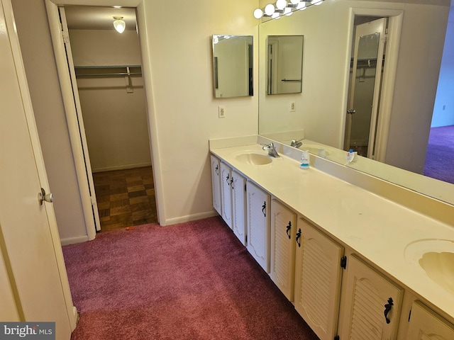 bathroom featuring vanity