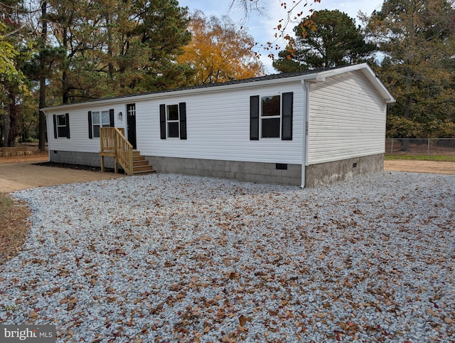 view of manufactured / mobile home