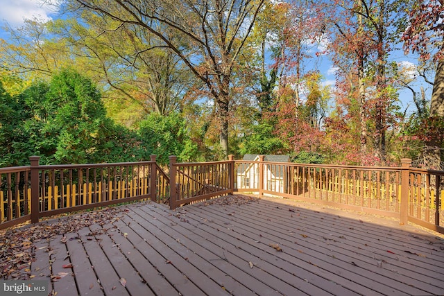 view of wooden terrace