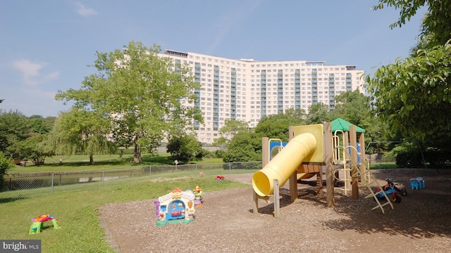 view of play area