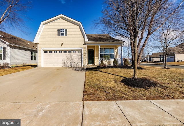 view of property with a garage