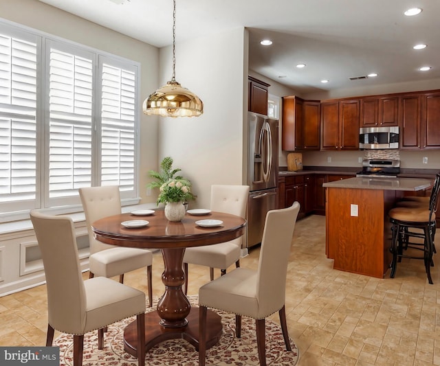 view of dining space