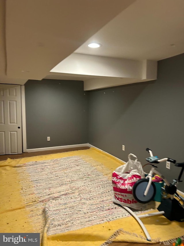 bonus room featuring hardwood / wood-style flooring