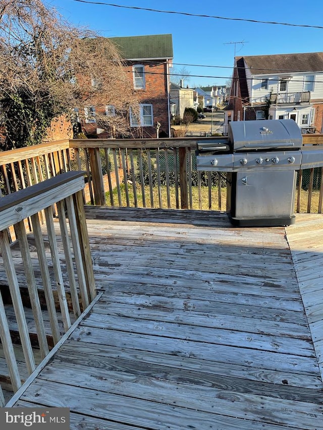 deck with grilling area