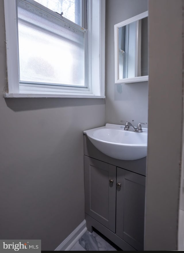 bathroom featuring vanity