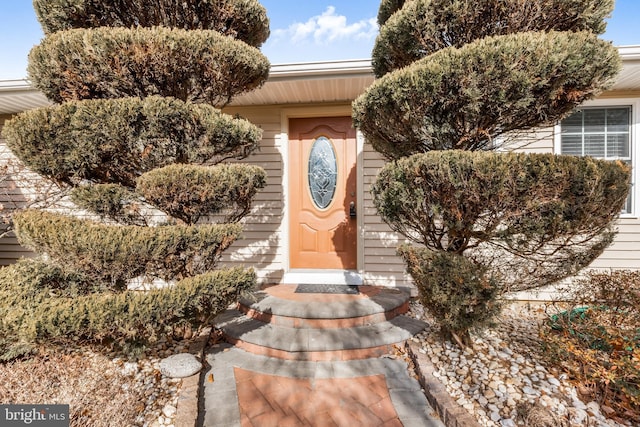 view of entrance to property