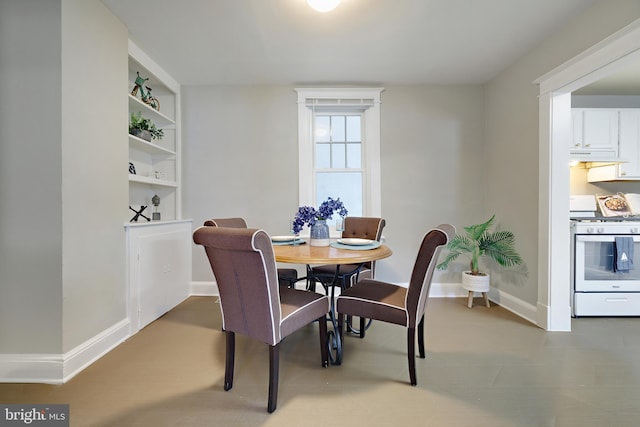 view of dining space