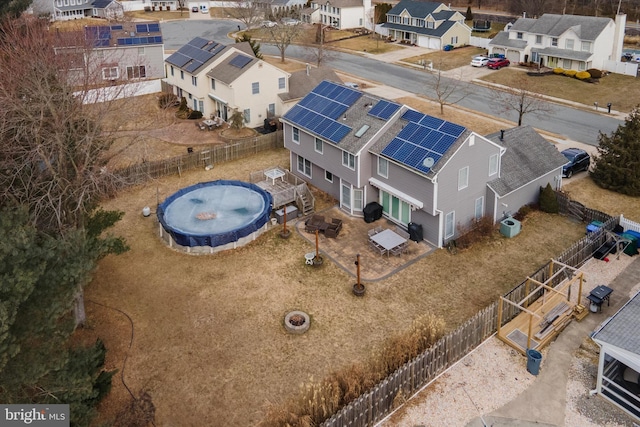 drone / aerial view featuring a residential view