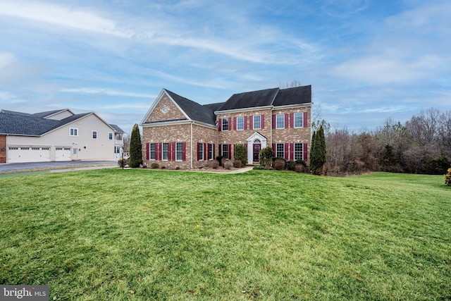 view of front of house with a front yard