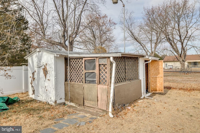 view of outbuilding