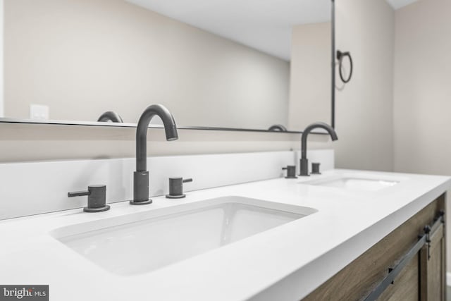 room details with vanity