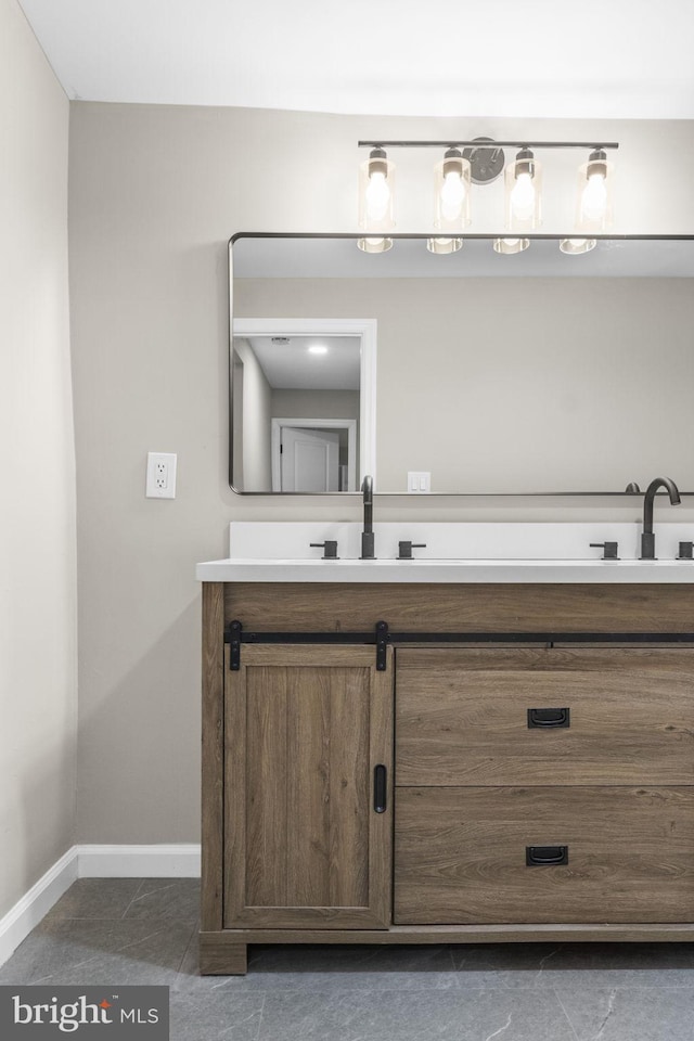bathroom featuring vanity