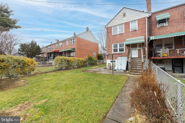 exterior space with a yard and a patio area