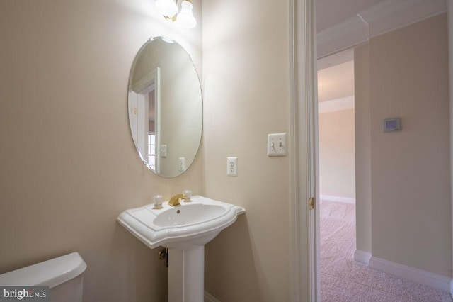 bathroom featuring toilet