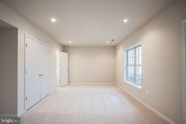 view of carpeted empty room