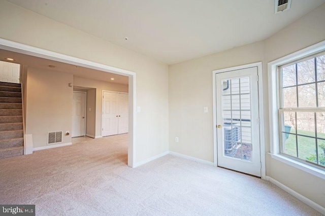 view of carpeted empty room