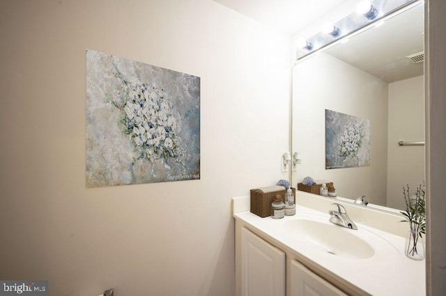 bathroom with vanity