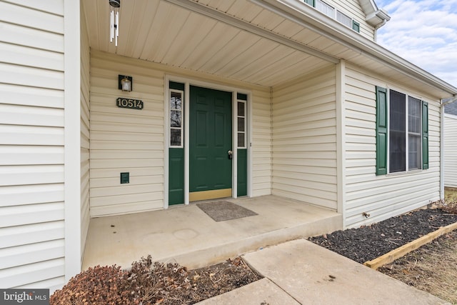 view of entrance to property