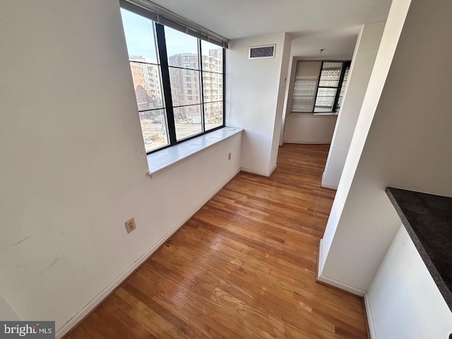 interior space featuring light hardwood / wood-style flooring