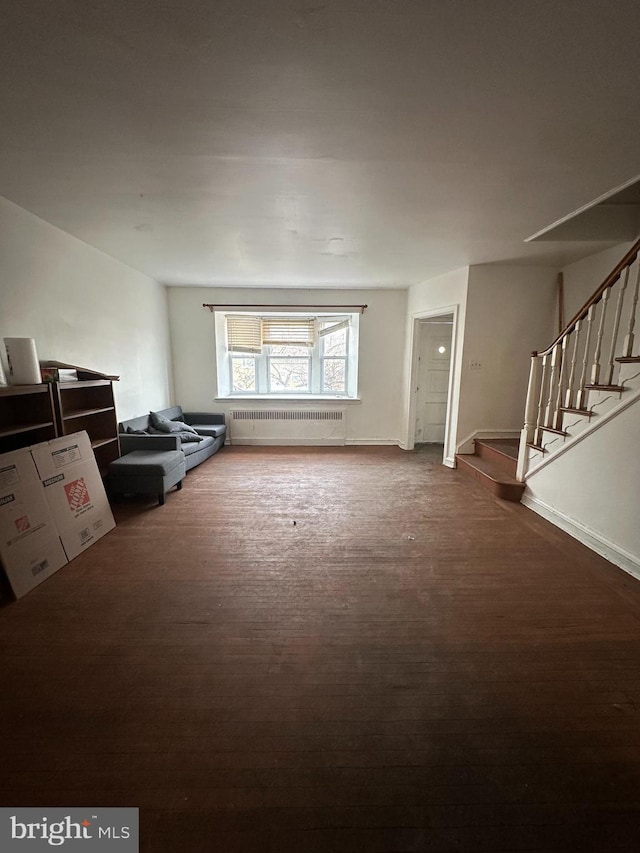 interior space with radiator