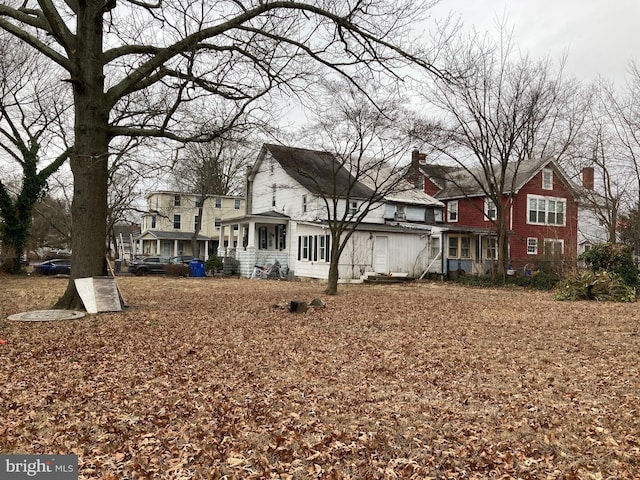 view of rear view of property